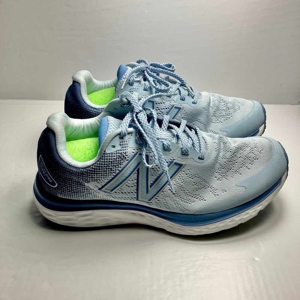 New Balance Fresh Foam 680 Womens Sz 9 Pale Blue Running/Trainers Shoes W680LB7w - Picture 2 of 9